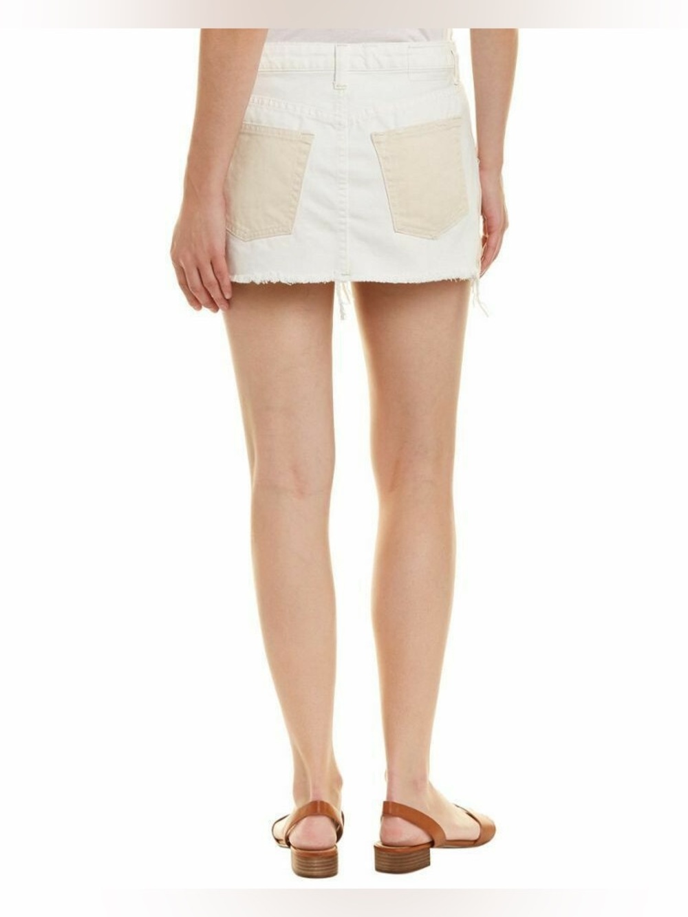 NWOT Free People We The Free Two Toned Denim Mini Skirt